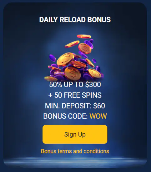 Weekly Reload Deals Jackpoty Casino
